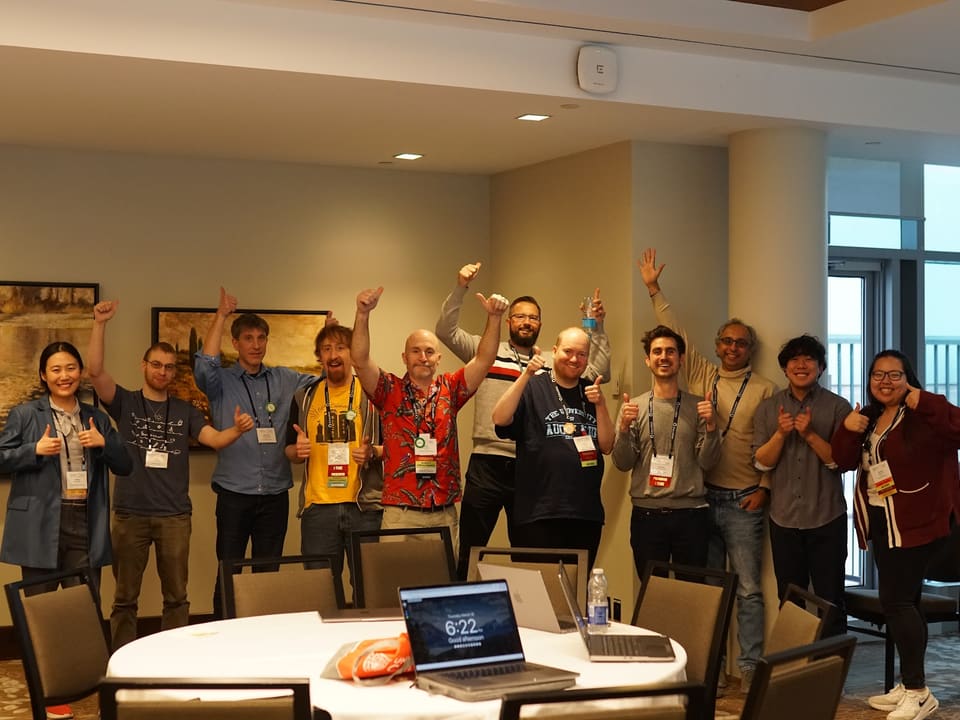 Professor Stephen MacNeil stands with the 2023 SIGCSE BoF organizers