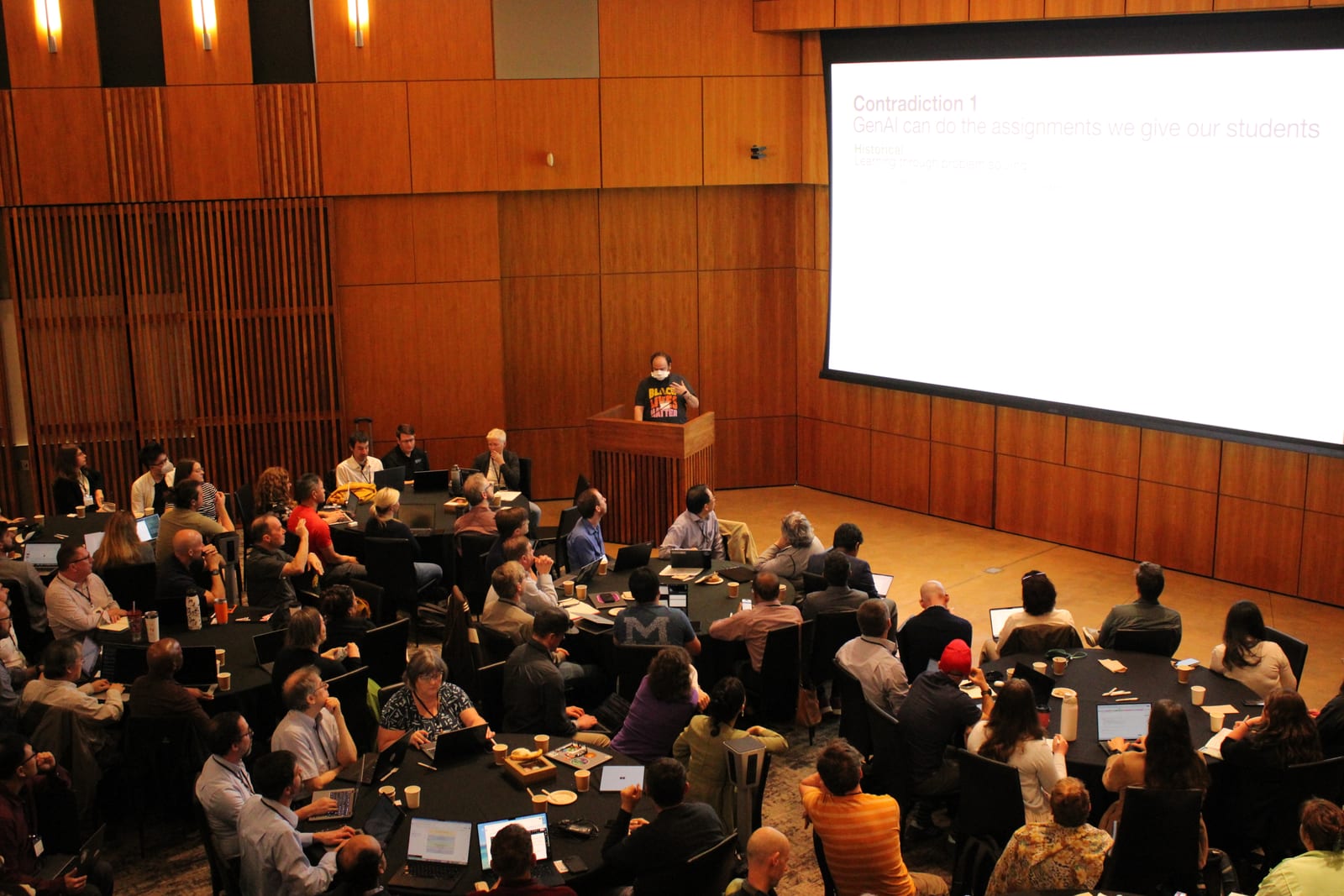 Researchers and educators gathered together during the AICSEPAR workshop in San Diego.