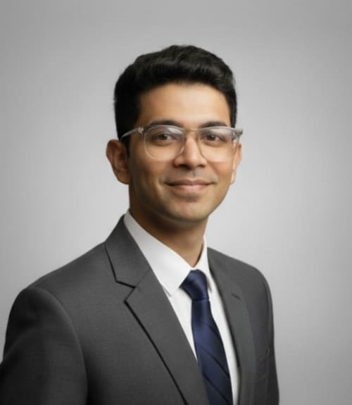 A headshot-style photograph of Arish Sayyed