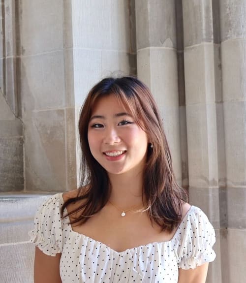 A headshot-style photograph of Sophie Chen