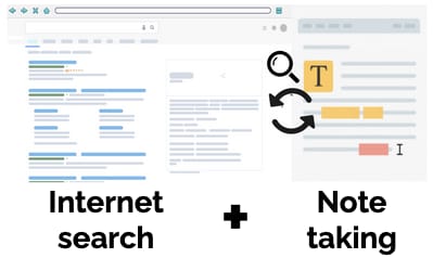 CoNotate: Adaptive Query Suggestions Support Learning