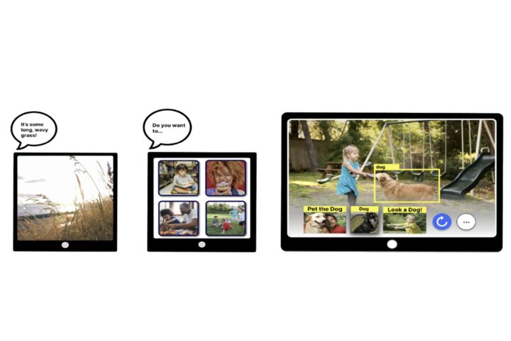 Exploring the use of Generative AI to Support Automated Just-in-Time Programming for Visual Scene Displays