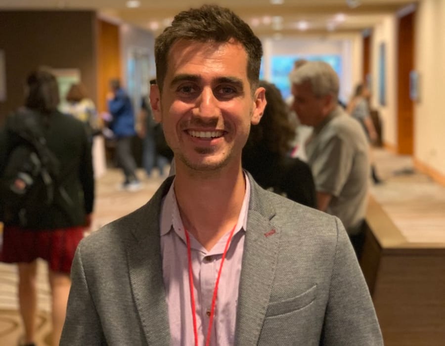Professor Stephen MacNeil at a conference in San Jose