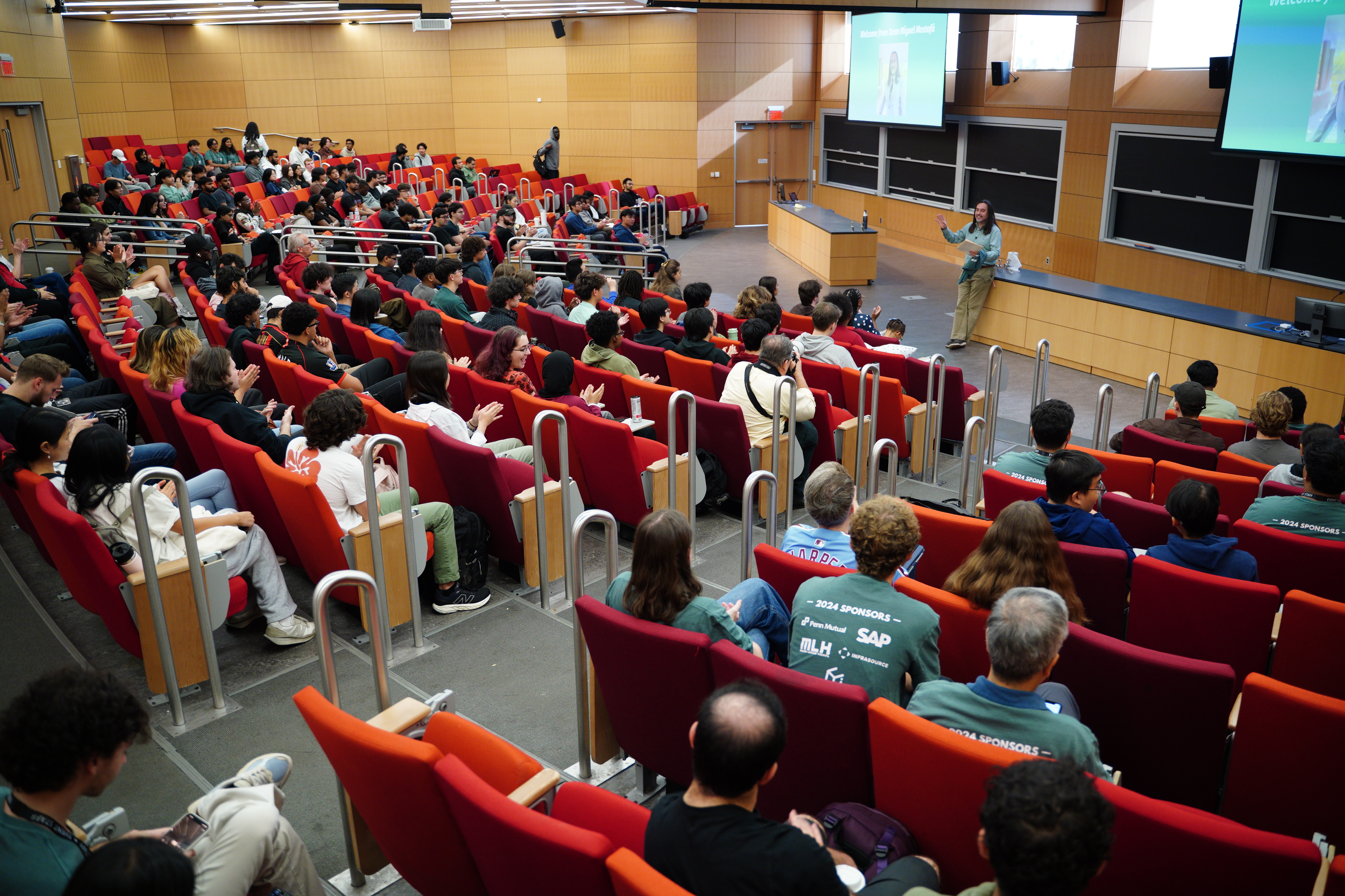 OwlHacks Opening Ceremony in the College of Science and Technology