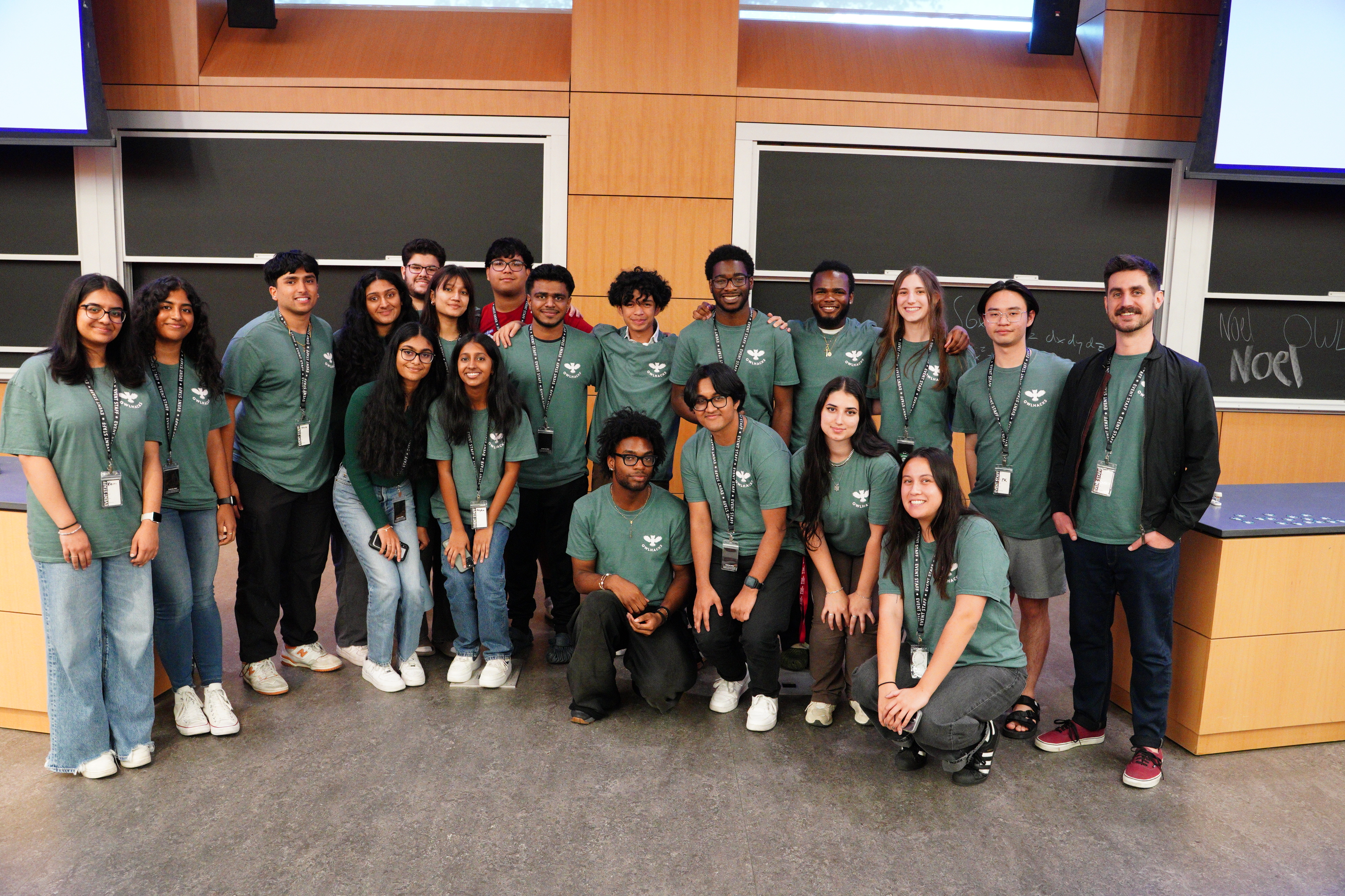 Professor Stephen MacNeil with the OwlHacks 2024 organizing committee