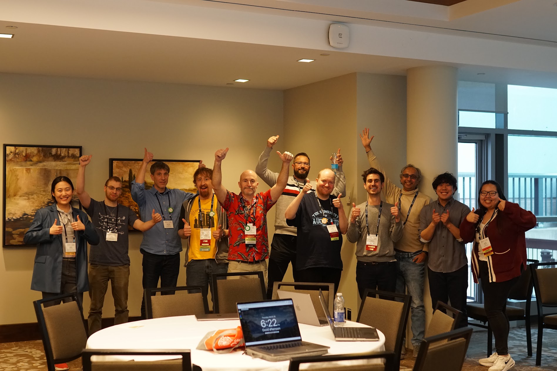 Professor Stephen MacNeil stands with the 2023 SIGCSE BoF organizers
