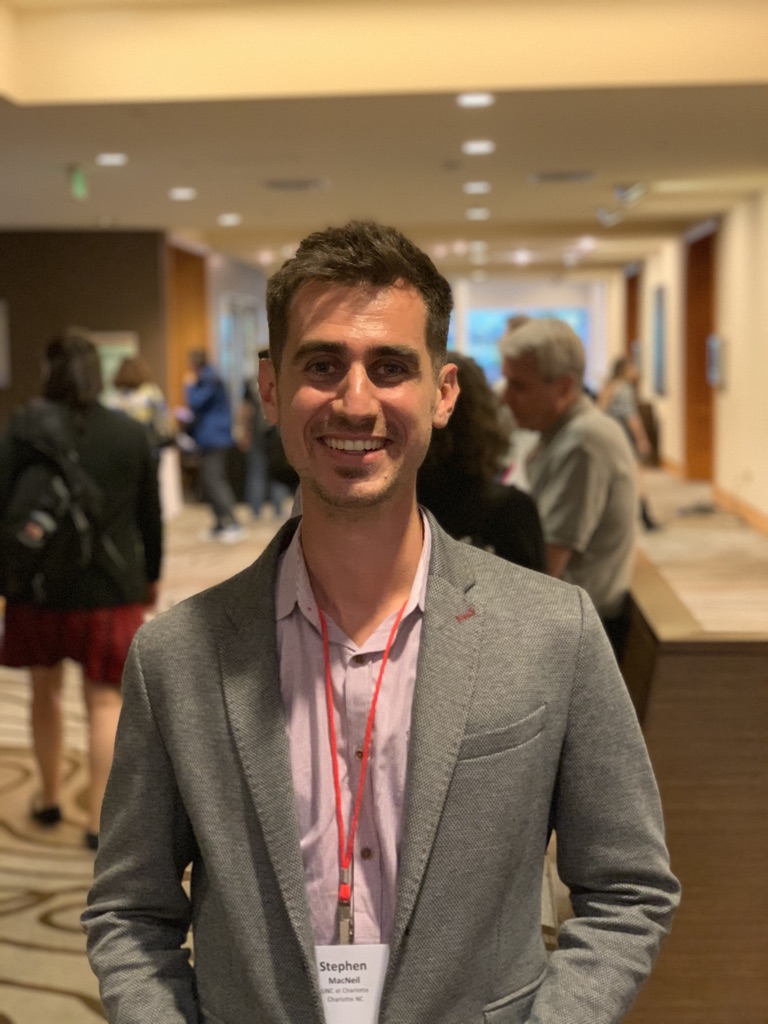 Professor Stephen MacNeil at a conference in San Jose